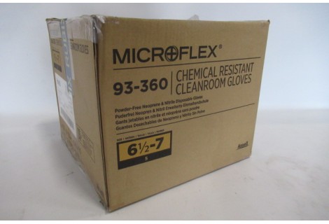 Wegwerphandschoenen voor bescherming tegen chemicaliën, volle doos 500 stuks.